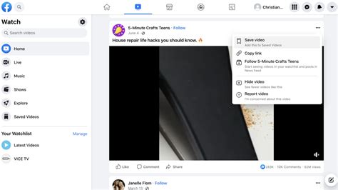 How to Download a Video from Facebook .
